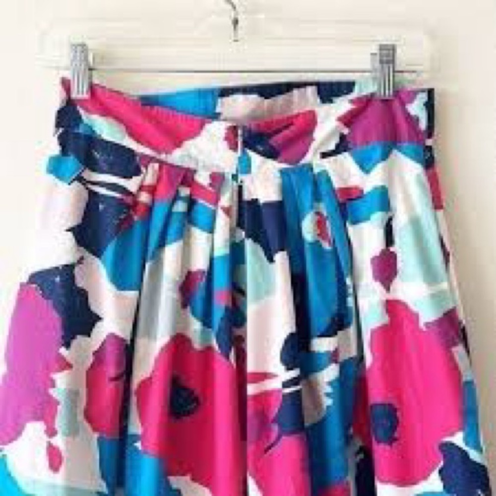 ModCloth Vintage EmilyandFin Floral High Waist Midi Skirt- Size 14 - Picture 4 of 11